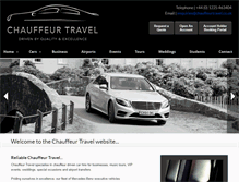 Tablet Screenshot of chauffeurtravel.co.uk